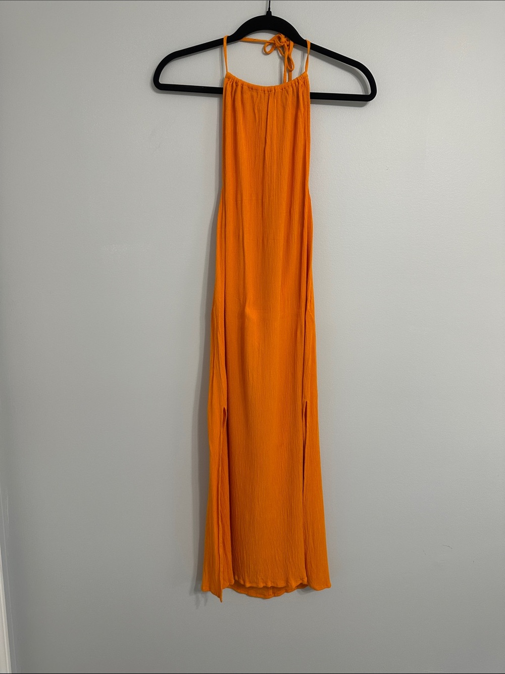 CUPSHE Marigold Halter Midi Dress - Women's Summer Dress